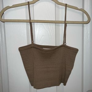Knit crop top